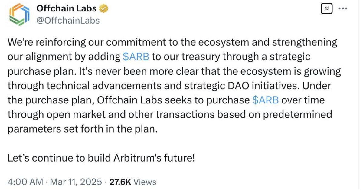 Kế hoạch mua lại token ARB của Offchain Labs gây tranh cãi 2 Offchain Labs