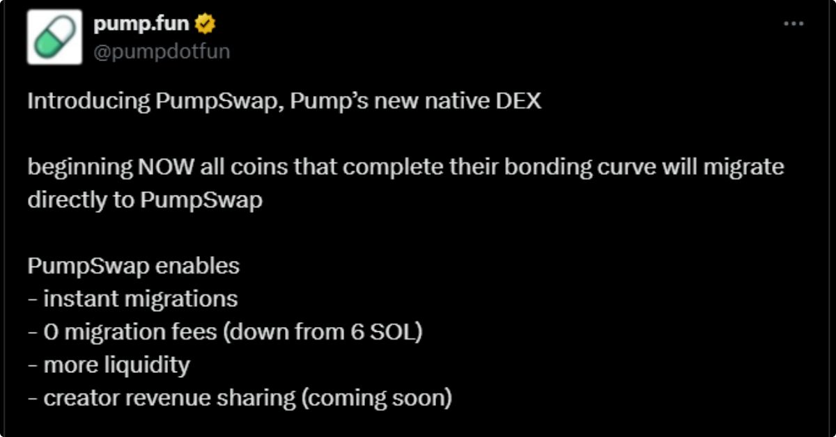 Pump.fun ra mắt PumpSwap, thách thức Raydium 2 PumpSwap 2