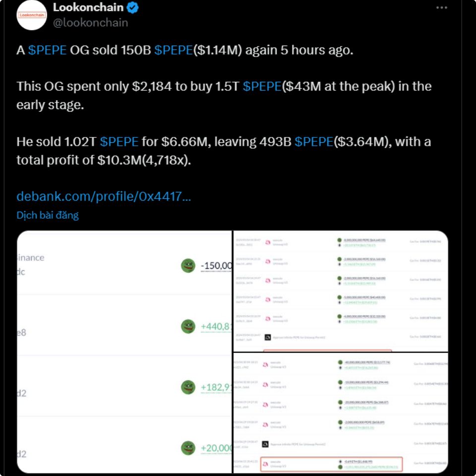 Biến 2.000 USD thành 43 triệu USD nhờ memecoin PEPE 2 memecoin PEPE 1