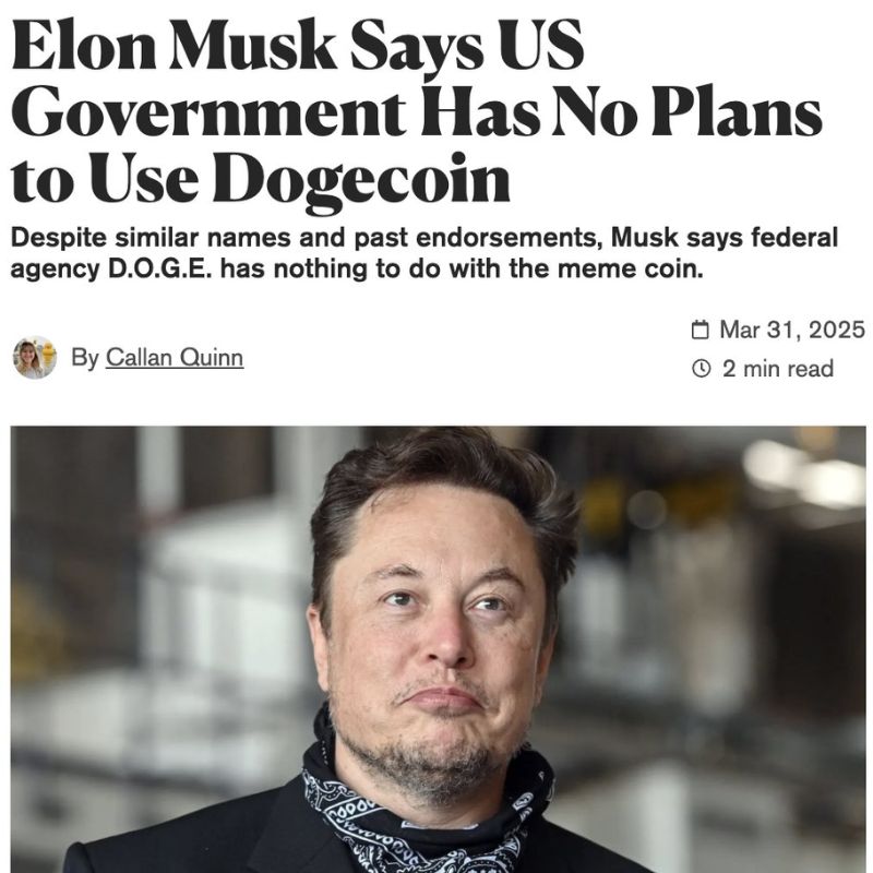 Elon Musk làm rõ: Chính phủ Mỹ không có kế hoạch sử dụng Dogecoin 2 Musk 2