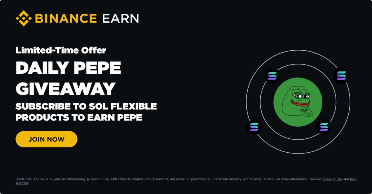Binance ra mắt tài khoản SOL: Nhận thưởng lên đến 35 tỷ PEPE 2 35 Tỷ Pepe 1
