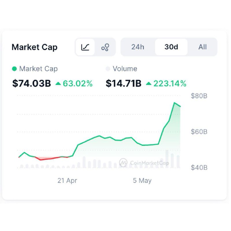 Recap thị trường crypto tuần qua (05/05 - 11/05) 3 Market Cap và Volume Memecoin
